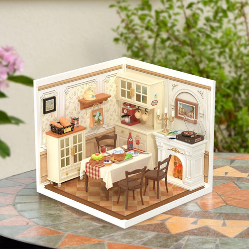 Casa Miniatura Comedor Cálido
