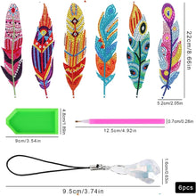 Cargar imagen en el visor de la galería, Marcapáginas Diamond Art 6x Pluma