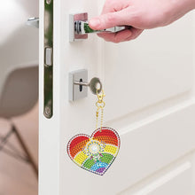 Cargar imagen en el visor de la galería, Colgante Diamond Painting Corazones Arcoíris Conjunto de 5 piezas