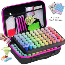 Cargar imagen en el visor de la galería, Estuche Diamond Painting Rosa con 120 Botes + Accesorios