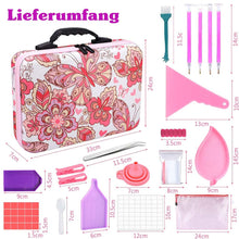 Cargar imagen en el visor de la galería, Estuche Diamond Painting Mariposas con 60 Compartimentos + Accesorios