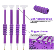 Cargar imagen en el visor de la galería, Estuche Diamond Painting Violeta con 60 Compartimentos + Accesorios