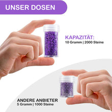 Cargar imagen en el visor de la galería, Estuche Diamond Painting Violeta con 60 Compartimentos + Accesorios