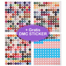 Cargar imagen en el visor de la galería, Estuche Diamond Painting Azul Claro con 120 Botes + Accesorios