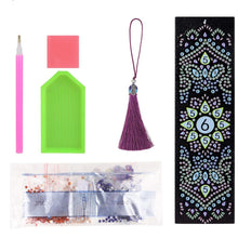 Cargar imagen en el visor de la galería, Marcapáginas Diamond Painting con Flores Mandala