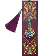 Cargar imagen en el visor de la galería, Marcapáginas Diamond Painting - Pavo Real