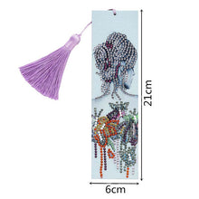 Cargar imagen en el visor de la galería, Marcapáginas Diamond Painting Mujer con Flores