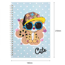 Cargar imagen en el visor de la galería, Cuaderno Diamond Painting Gato Lindo