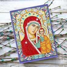 Cargar imagen en el visor de la galería, Cuaderno Diamond Painting Virgen María con Jesús