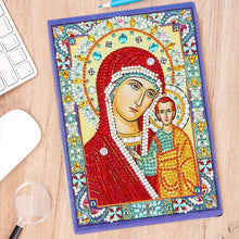 Cargar imagen en el visor de la galería, Cuaderno Diamond Painting Virgen María con Jesús