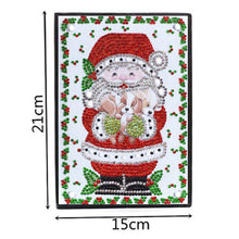 Cargar imagen en el visor de la galería, Cuaderno Diamond Painting Papá Noel con Cachorros