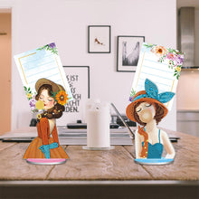 Cargar imagen en el visor de la galería, Porta-Notas Diamond Painting Mujeres con Conjunto de 2 Piezas