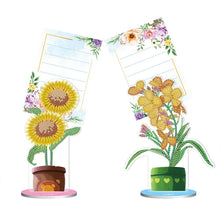 Cargar imagen en el visor de la galería, Portanotas Diamond Painting Flores 2 Piezas