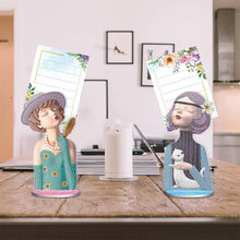 Cargar imagen en el visor de la galería, Porta-Notas Diamond Painting Mujeres 2 Piezas