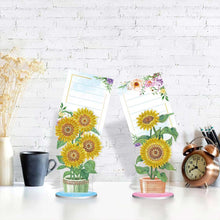 Cargar imagen en el visor de la galería, Porta-Notas Diamond Painting Girasoles 2 Piezas