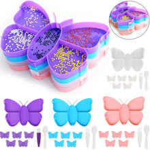 Cargar imagen en el visor de la galería, Conjunto de Herramientas Profesionales Diamond Painting Mariposa 8 Piezas Accesorios Bandeja