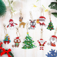 Cargar imagen en el visor de la galería, Llavero Diamond Painting Navidad 11 Piezas