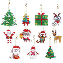 Cargar imagen en el visor de la galería, Llavero Diamond Painting Navidad 11 Piezas