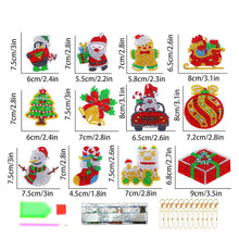 Cargar imagen en el visor de la galería, Llavero Diamond Painting Navidad 12 Piezas