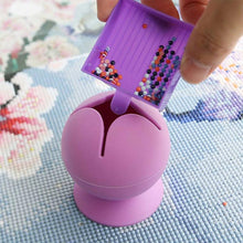 Cargar imagen en el visor de la galería, Mini papelera Tulipán con diseño de gema para Diamond Painting – Disponible en 4 colores