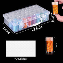 Cargar imagen en el visor de la galería, Caja de almacenamiento XL Diamond Painting con 38 frascos