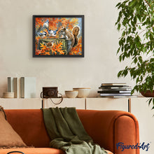 Cargar imagen en el visor de la galería, Pintar Por Números - Ardilla traviesa - Figuredart - Intermedio Animales Pájaros Flores Ardillas Novedades