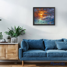 Cargar imagen en el visor de la galería, Pintar Por Números - Océano y puesta de sol - Figuredart - Intermedio Paisajes Animales Peces Delfines Tortugas Novedades