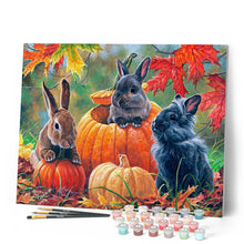 Cargar imagen en el visor de la galería, Pintar Por Números - Trío de conejo - Figuredart - Intermedio Animales Conejos Novedades