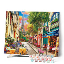 Cargar imagen en el visor de la galería, Pintar Por Números - Callejón en Paris - Figuredart - Avanzado Ciudades Novedades