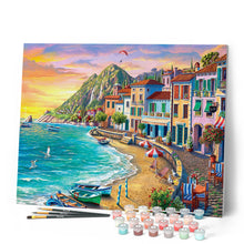 Cargar imagen en el visor de la galería, Pintar Por Números - Vacaciones en la playa - Figuredart - Fácil Paisajes Ciudades Novedades