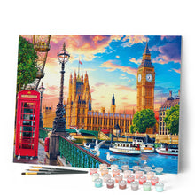 Cargar imagen en el visor de la galería, Pintar Por Números - Londres en la primavera - Figuredart - Intermedio Ciudades Novedades
