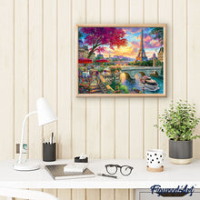 Cargar imagen en el visor de la galería, Pintar Por Números - Cena a orillas del Sena - Figuredart - Intermedio Ciudades Novedades