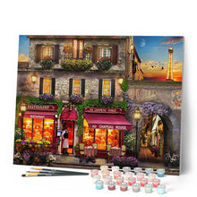 Cargar imagen en el visor de la galería, Pintar por números Sombrero rojo Figured'Art Avanzado Novedades Ciudades Paisajes