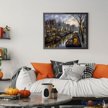 Cargar imagen en el visor de la galería, Pintar por números Vida en el canal Figured'Art Avanzado Novedades Ciudades Paisajes Barcos