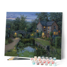 Cargar imagen en el visor de la galería, Pintar por números Remanso de paz brillante Figured'Art Intermedio Novedades Paisajes