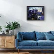 Cargar imagen en el visor de la galería, Pintar por números Canales en Crepuscule Figured'Art Intermedio Novedades Ciudades Paisajes