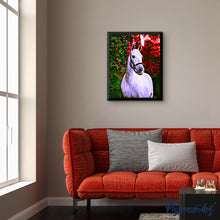 Cargar imagen en el visor de la galería, Pintar por números Caballo y fondo de color Figured'Art Intermedio Novedades Animales Caballos
