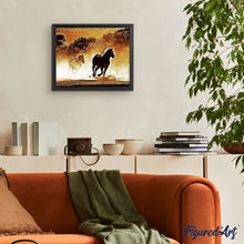 Cargar imagen en el visor de la galería, Pintar por números Caballos en acción Figured'Art Fácil Novedades Animales Caballos Paisajes