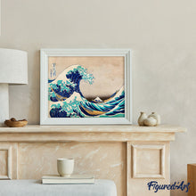 Cargar imagen en el visor de la galería, La gran ola de Kanagawa de Katsushika Hokusai