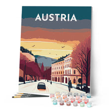 Cargar imagen en el visor de la galería, Póster de viaje Viena