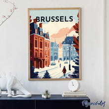 Cargar imagen en el visor de la galería, Diamond Painting - Póster de viaje Bruselas