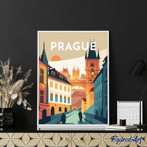 Póster de viaje Praga