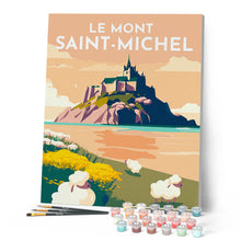 Cargar imagen en el visor de la galería, Póster de viaje Mont Saint-Michel