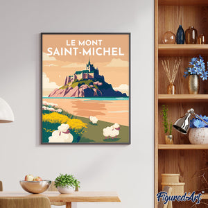 Póster de viaje Mont Saint-Michel