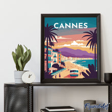 Cargar imagen en el visor de la galería, Diamond Painting - Póster de viaje Cannes