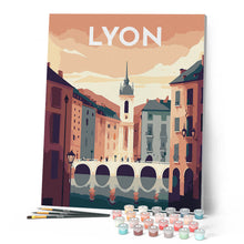 Cargar imagen en el visor de la galería, Póster de viaje Lyon