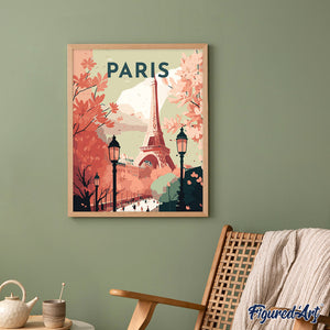 Diamond Painting - Póster de viaje París II