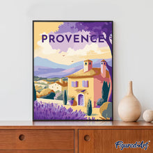 Cargar imagen en el visor de la galería, Diamond Painting - Póster de viaje Provenza