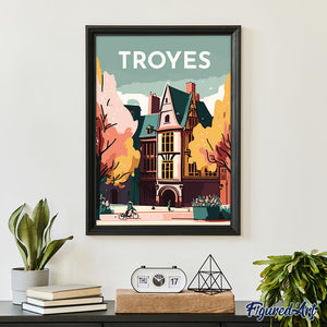 Póster de viaje Troyes