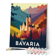 Cargar imagen en el visor de la galería, Póster de viaje Baviera